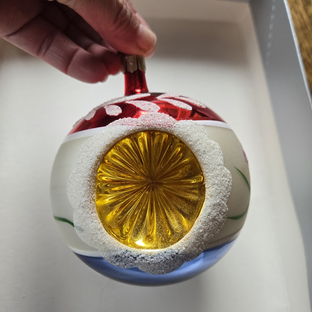 Neiman Marcus Festive Red and Gold Ornament